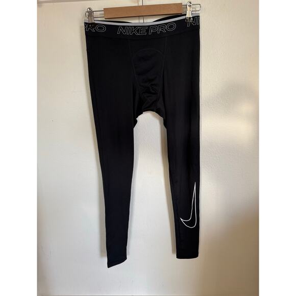 NWT Nike Pro Dri-Fit Men's Training Tights Black Size Medium - Picture 3 of 9